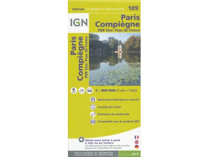mapa Paris,Compiégne 1:100 t.