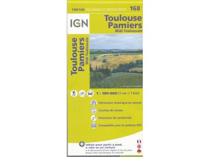 mapa Toulouse, Pamiers 1:100 t.