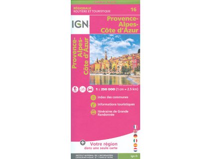 mapa Provence-Alpes-Cote d'Azur (16)  1:250 t.