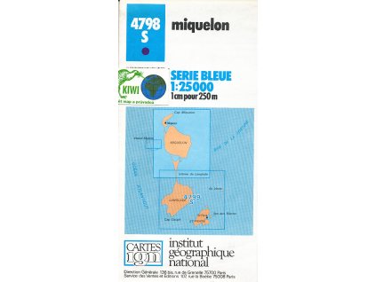 mapa Miquelon 1:25 t.