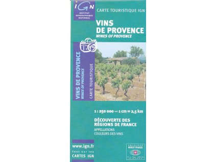 vinařská mapa Vins de Provence 1:250 t.