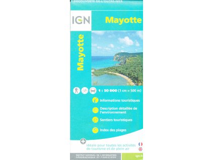mapa Mayotte (Komorské souostroví) 1:50 t.
