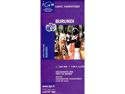 mapa Burundi 1:250 t.