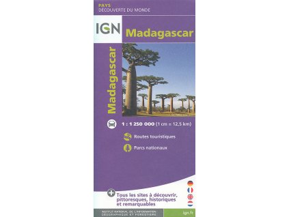 mapa Madagascar 1:1,25 mil.