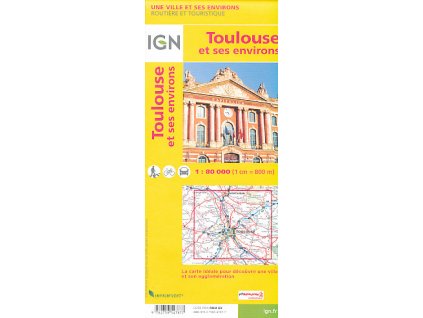 mapa Toulouse et ses environs 1:80 t.