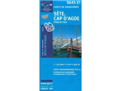 mapa Séte, Cap d'Agde 1:25 t.