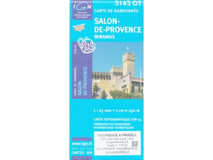 mapa Salon-de-Provence, Miramas 1:25 t.