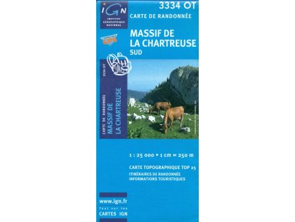 mapa Massif de la Chartreuse sud 1:25 t.
