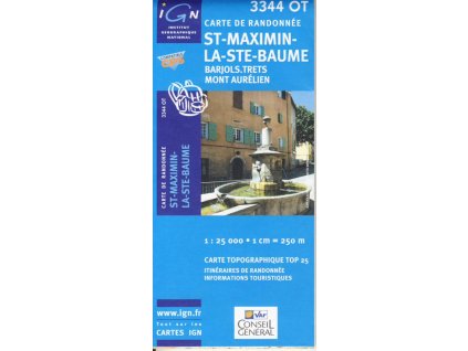 mapa St-Maximin-La-Ste-Baume 1:25 t.