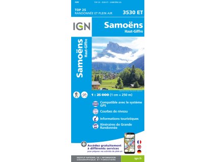 mapa Samoens Haut-Giffre 1:25 t. IGN