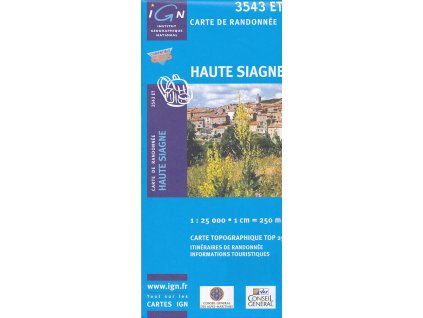 mapa Haute Siagne 1:25 t.