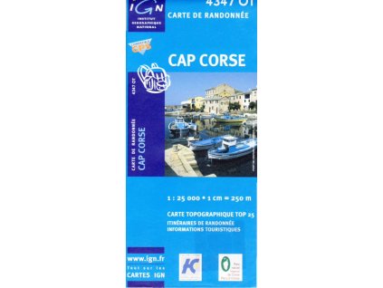 mapa Cap Corse 1:25 t. (Korsika)