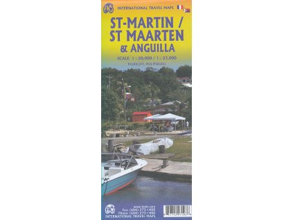 mapa Saint-Martin 1:20 t., Anguilla 1:23 t.