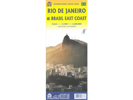 plán Rio de Janeiro 1:12,5 t., Brasil East Coast 1:3 mil. voděo