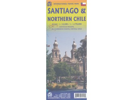 plán Santiago de Chile 1:12,5 t., Northern Chile 1:1 770 t. ITM