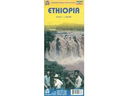 mapa Ethiopia,Eritrea 1:2 mil.,1:900 t. ITM