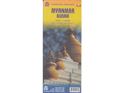 mapa Myanmar (Burma) 1:1,35 mil. ITM