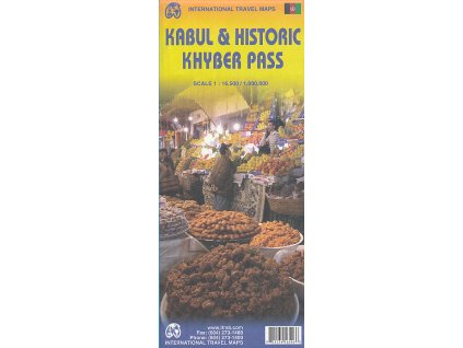 plán Kabul and Historic Khyber Pass 1:16,5 t., 1:1 mil.