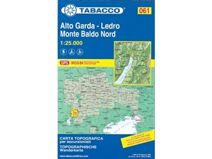 Alto Garda, Ledro, Monte Baldo (Tabacco - 061)