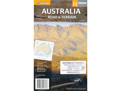 mapa Australia RoadaTerrain 1:4.5 mil. HEMA