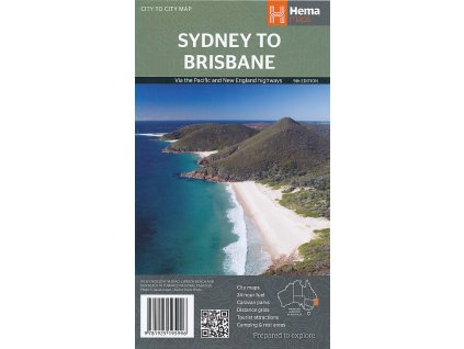 mapa Sydney to Brisbane 1:900 t. HEMA