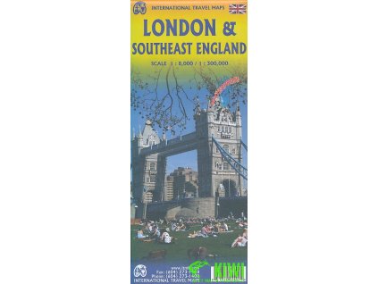 plán London (Londýn) 1:8 t., England southeast 1:300 t. ITM  vo