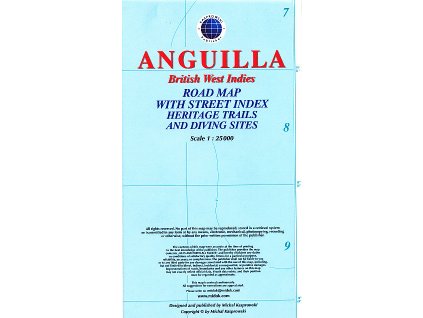 mapa Anguilla 1:25 t.