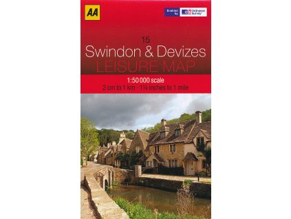 mapa Swindon and Devizes 1:50 t.