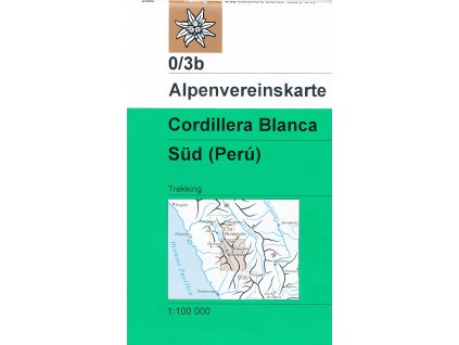 mapa Cordillera Blanca-Süd (Peru) 1:100 t.