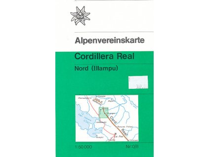 mapa Cordillera Real,Nord (Peru) 1:50 t.