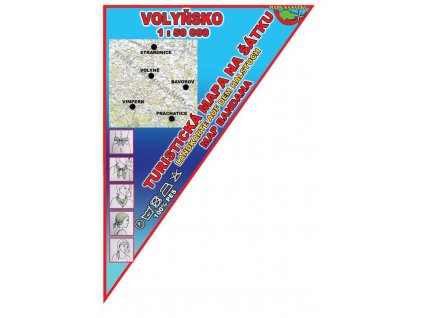 Volyňsko - mapa na šátku