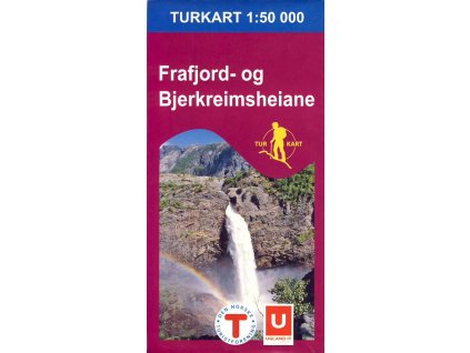 mapa Frafjord-og Bjerkreimsheiane 1:50 t.