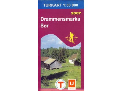 mapa Drammensmarka south 1:50 t.
