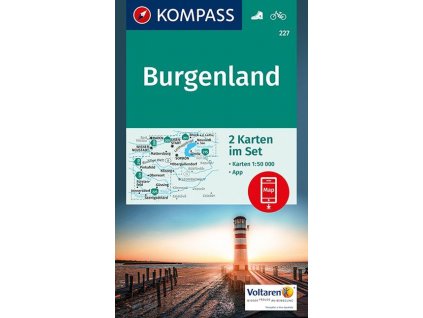 Burgenland, set 2 map (Kompass č. 227)