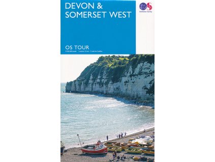 mapa Devon a Somerset West 1:130 t.