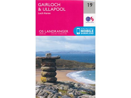 mapa Gairloch a Ullapool 1:50 t. (Skotsko)