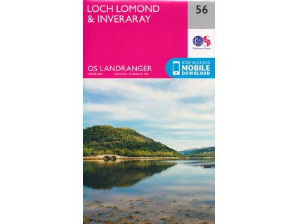 mapa Loch Lomond and The Trossachs NP, Inveraray 1:50 t.