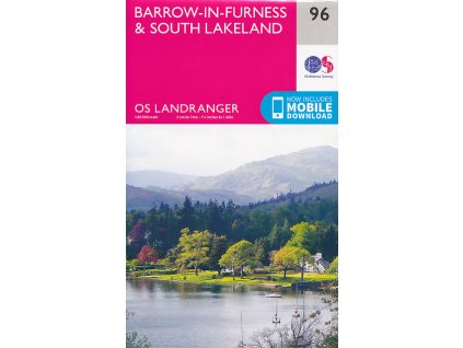 mapa Barrow-In-Furness, NP Lake District 1:50 t.