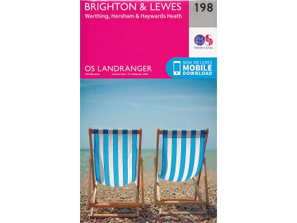 mapa Brighton,Lewes,Worthing, Horsham, Haywards Heath 1:50 t.
