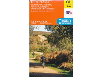 mapa New Forest, Southampton, Ringwood, Lymington 1:25 t.