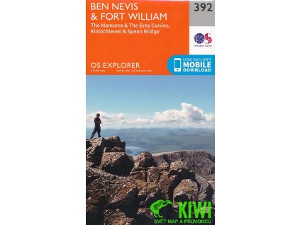 mapa Ben Nevis,Fort William 1:25 t.