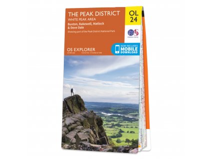 mapa The Peak District 1:25 t. lamino