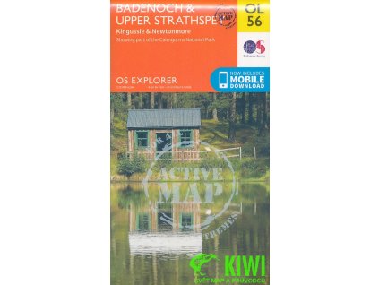 mapa Badenoch a Upper Strathspey, Kingussie a Newtonmore 1:50 t