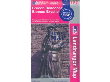 mapa Brecon Beacons 1:50 t. laminovaná