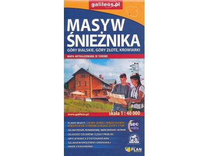 mapa Masyw Sniežnika,Góry Zlote,Bialskie 1:40 t.