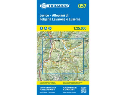 Levico, Altopiani di Folgaria, Lavarone e Luserna (Tabacco - 057)