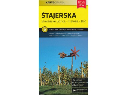 mapa Štajerska (Slovenske Gorice - Haloze - Boč) 1:50 t.