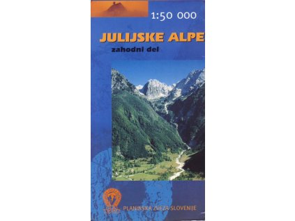 mapa Julijske Alpe -zahodni del, západ  1:50 t.