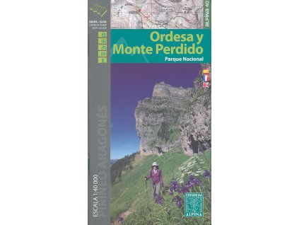 mapa Ordesa y Monte Perdido 1:40 t. s průvodcem