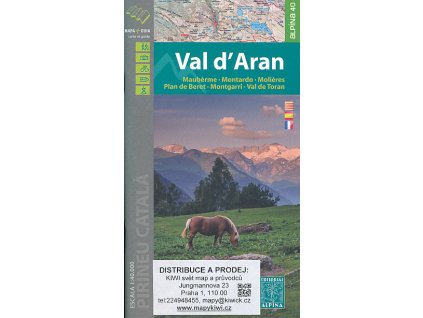 mapa Val d'Aran, Montardo, Molieres 1:40 t.